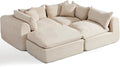 Modular Cloud Couch Sectional, Boneless Sofa by WENTUM