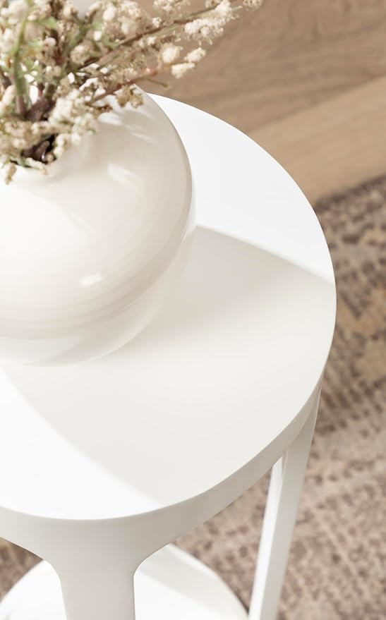 Kate and Laurel Dahl Modern Wooden Round Drink Table, Transitional Circle - Image 6