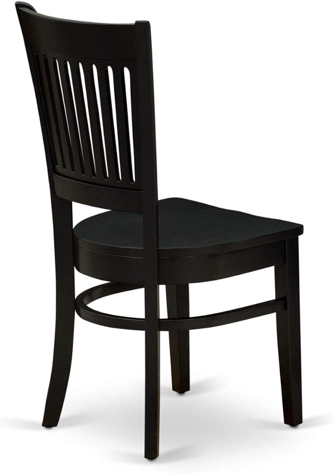 East West Furniture ANVA5-BLK-W 5 Piece Modern Dining Table Set Includes a - Image 9