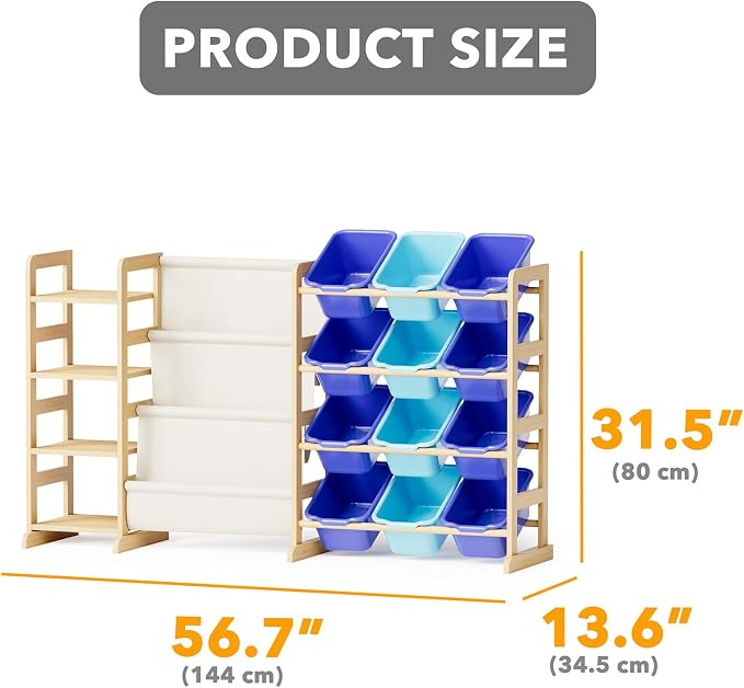 SpaceAid 3-in-1 Toy Storage Organizer - Image 2