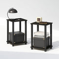 Furinno Simplistic Night Stand Set of 2, 2-Tier Small Nightstand by Furinno-FitsYourSpaceFitsYourBudget