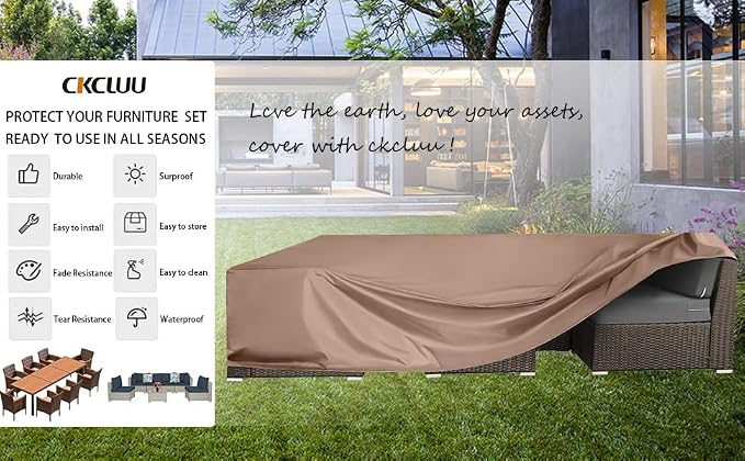 Patio Furniture Set Cover Waterproof Outdoor Furniture Covers Heavy Duty - Image 8