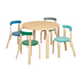 ECR4Kids Bentwood Table and Curved Back Chair Set, Kids Furniture, Contemporary by ECR4Kids