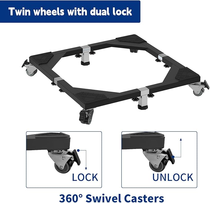 Heavy Duty All Steel Fridge Stand Mobile Base - Image 4