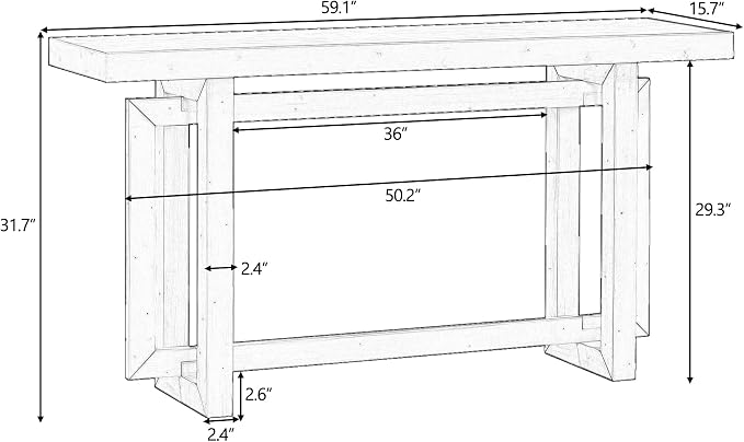 Contemporary Console Table - Image 6