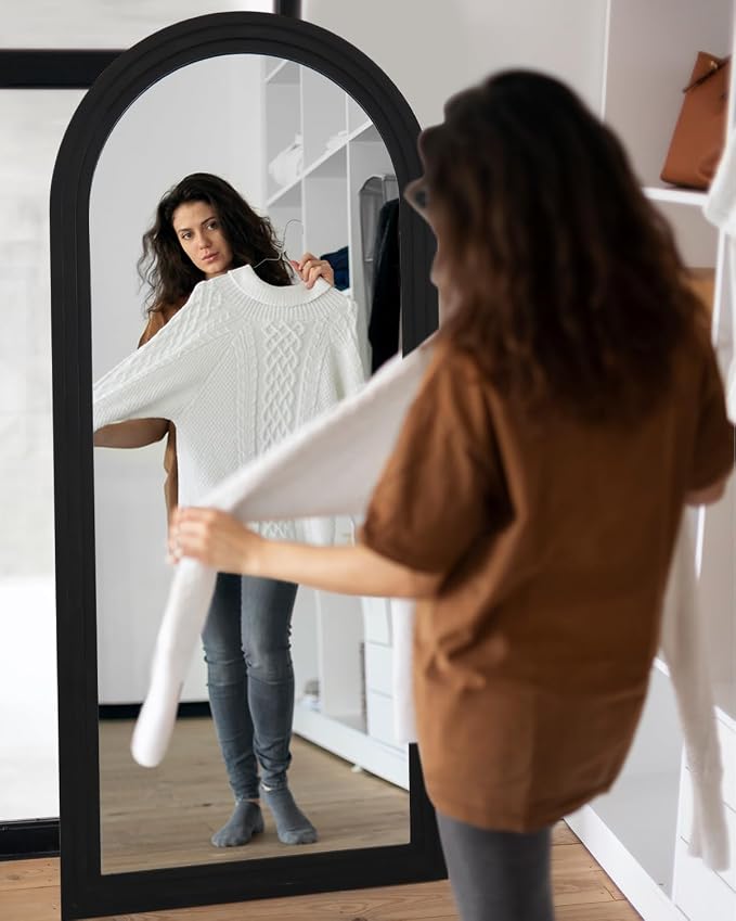 Full Length Mirror, Oversized Stand Up Mirrors Large Wall Mirrors, Wall Mounted - Image 7