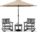 SERWALL Outdoor Rocking Chairs Set of 2 by SERWALL