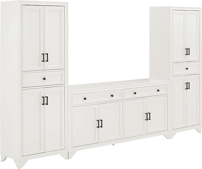 Crosley Furniture Tara 3-Piece Modern Farmhouse Sideboard Buffet Cabinet and by CrosleyFurniture