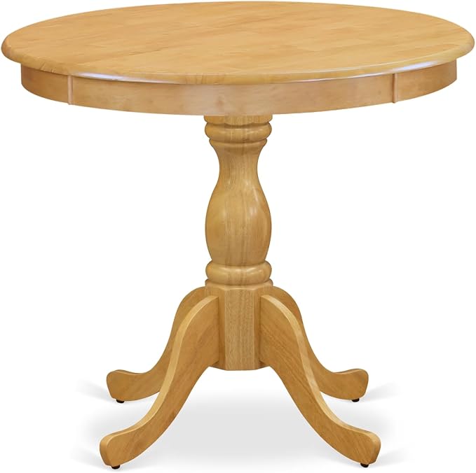 East West Furniture AMT-OAK-TP Antique Kitchen Dining Table - Image 4