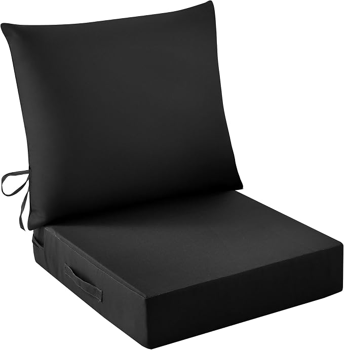 IASEAHK Outdoor Seat Cushion Set, Waterproof & Fade Resistant Patio Chair by IASEAHK