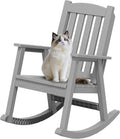 Greesum Outdoor Rocking Chair, 300lbs All-Weather Patio Resin Rocker, by BuynowfromGreesum