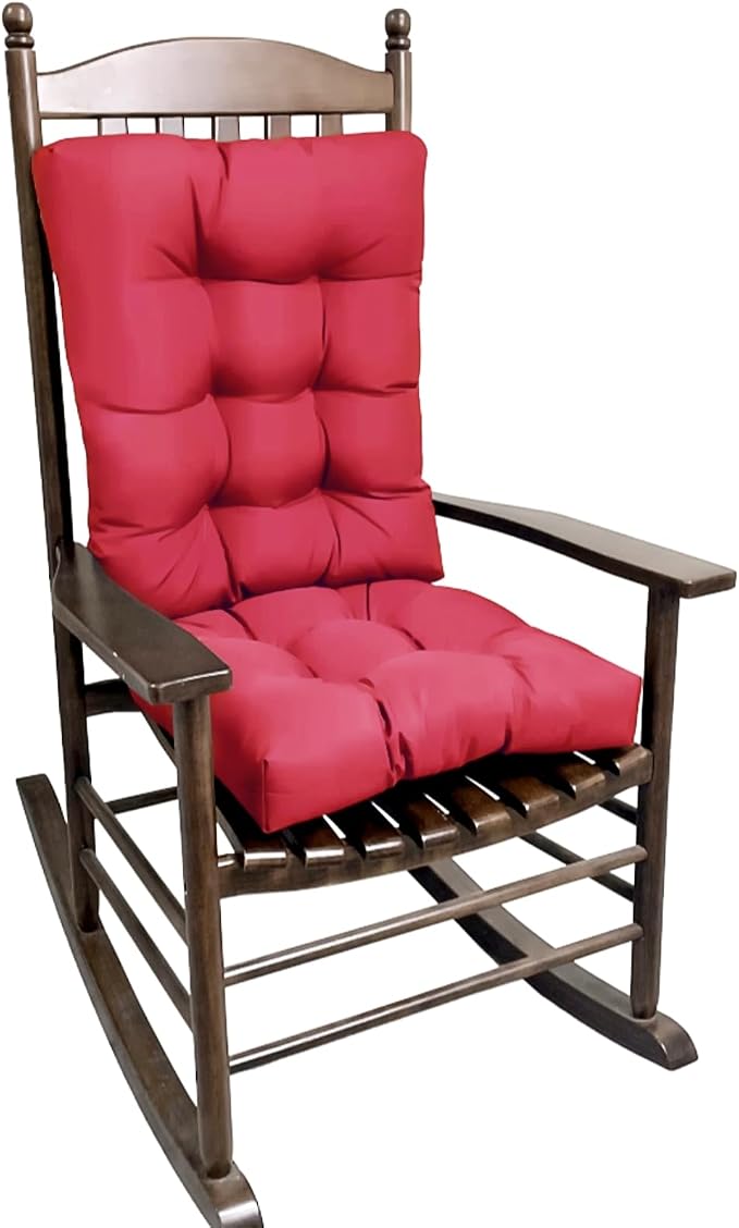 Chair Cushion Set for Rocking Chair, Rocking Chair Cushion, Overstuffed Seat by Unknown