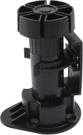 Jiozermi 12 Pack Black Plastic Cabinet Legs, Adjustable Furniture Feet by Jiozermi