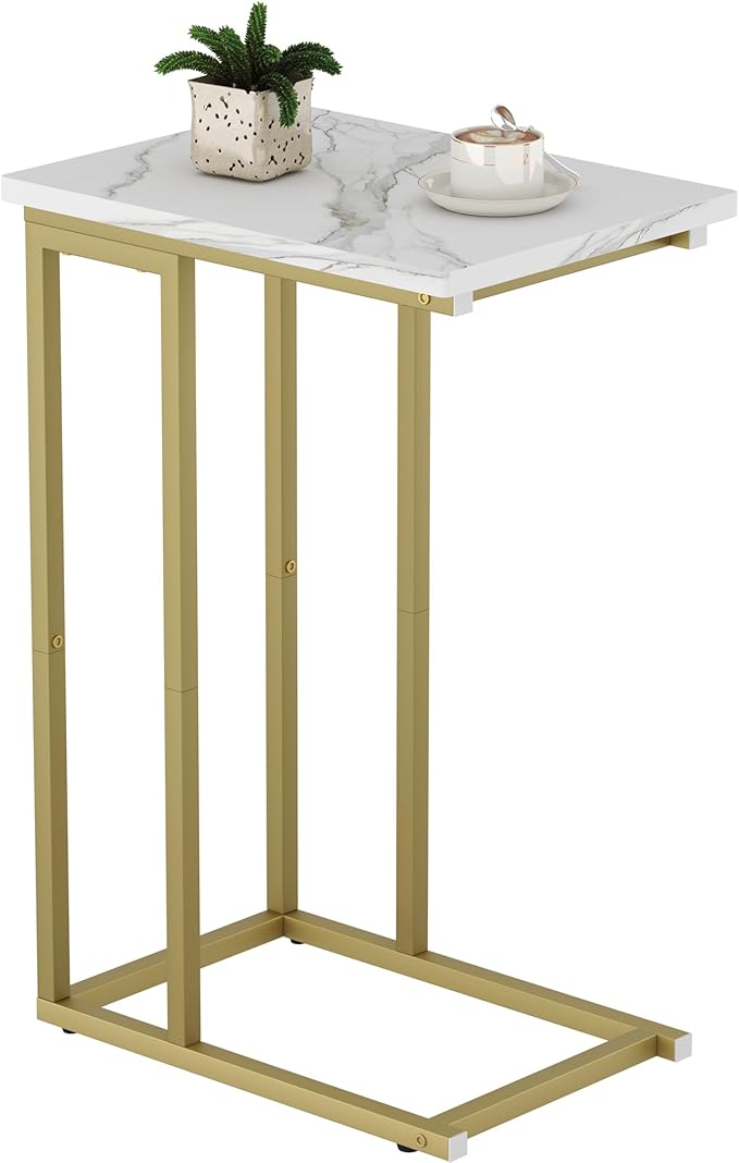 Function Home C Shaped End Table, Small Side Tables by FunctionHome