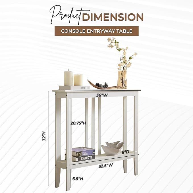 Kings Brand Furniture Narrow Console Table - Image 4