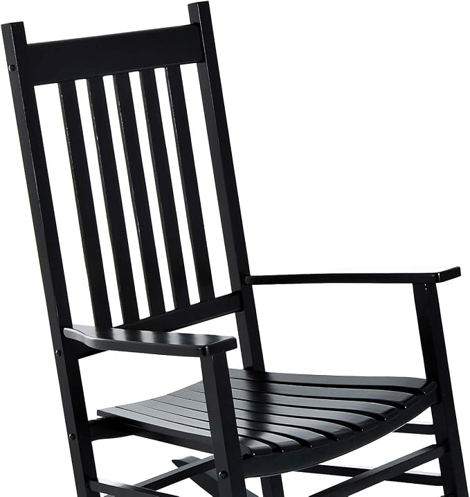 Outsunny Outdoor Rocking Chair, Patio Wooden Rocking Chair - Image 8