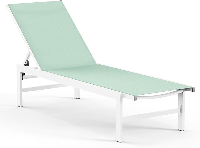 Vexwalx Outdoor Lounge Chair for Pool, Aluminum Chaise Lounge Chairs by Vexwalx