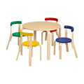 ECR4Kids Bentwood Table and Curved Back Chair Set, Kids Furniture by ECR4Kids