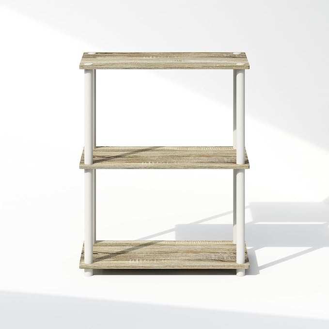 Furinno Turn-N-Tube Book Shelf, 3-Tier Bookshelf, Bookcase - Image 6