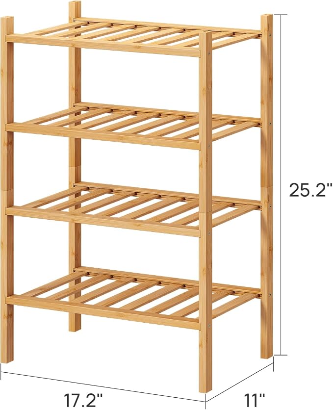 viewcare Small Shoe Rack, 4-Tier Rack - Image 3