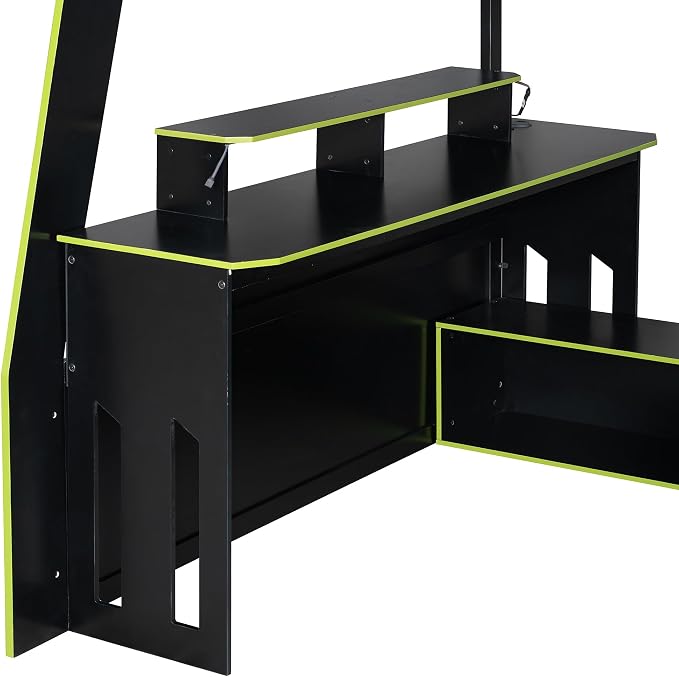 Full Size Wood Esports Loft Bed - Image 7