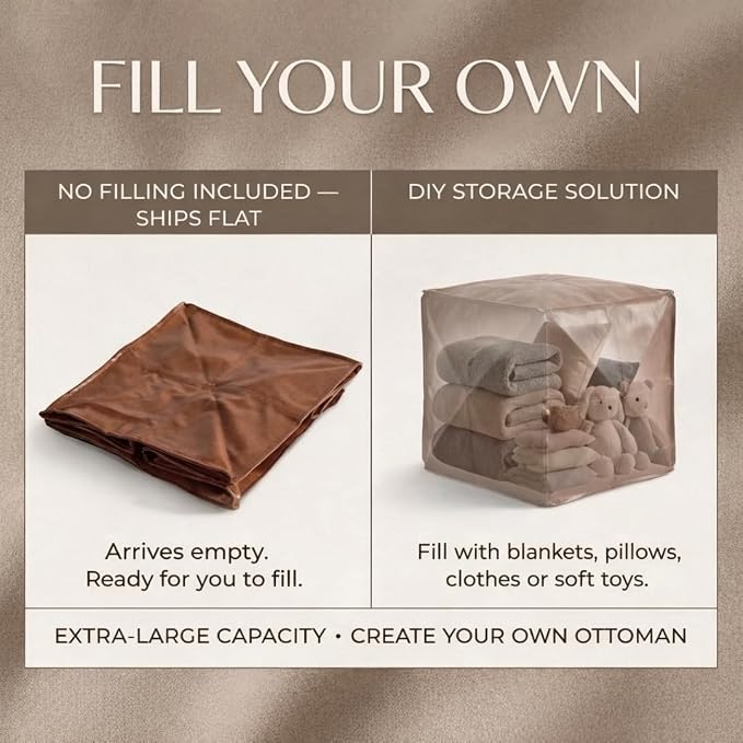 SOFTSOUL DIY Fillable Storage Ottoman – Stuff - Image 3