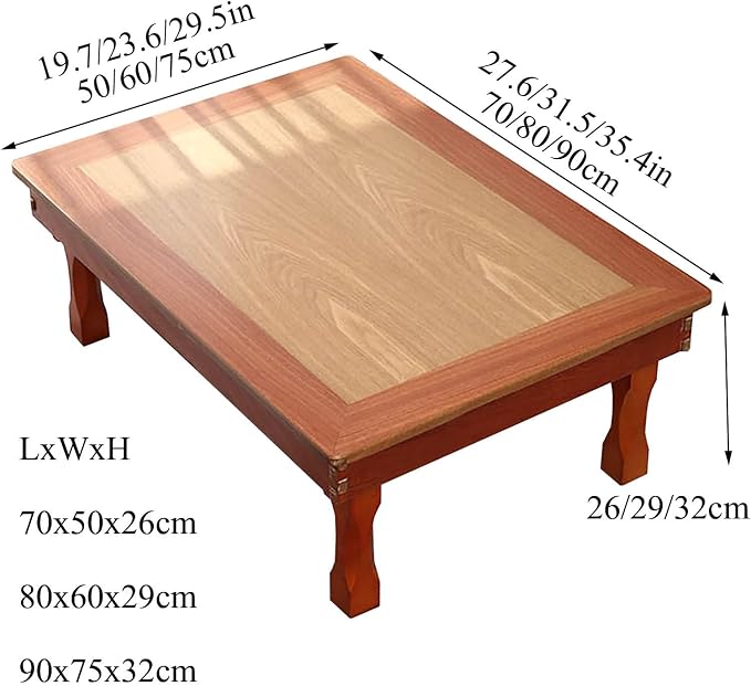 Coffee Tables for Living Room, Folding Table, Korean Solid Wood Dining - Image 3