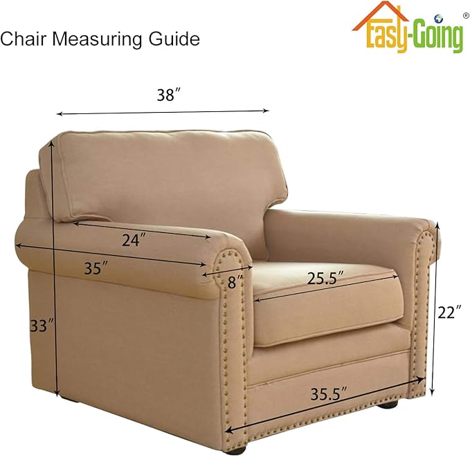 Easy-Going Stretch Chair Sofa Slipcover 1-Piece Couch Sofa Cover Furniture - Image 2