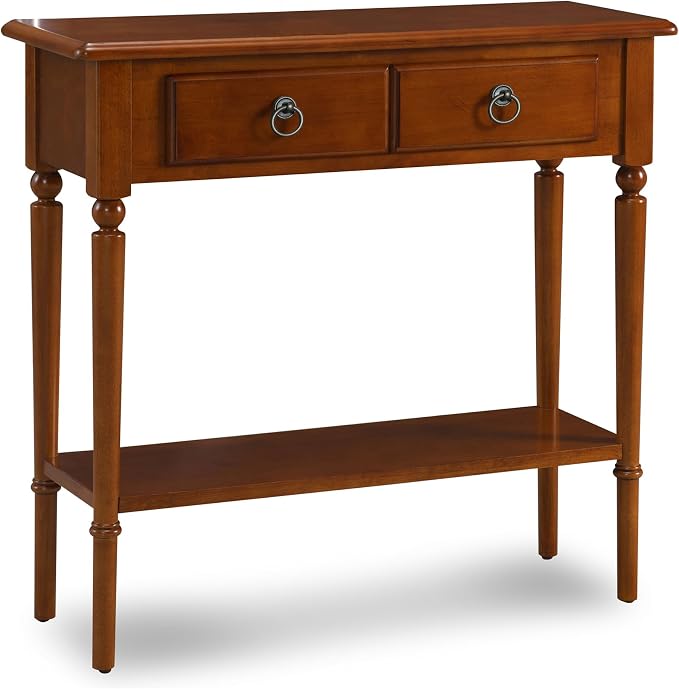 Leick Home Coastal Console Table, Solid Wood, - Image 4