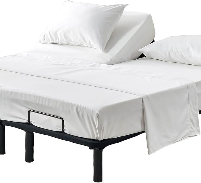 Kingnex Half Split Top King Sheets Set by Kingnex