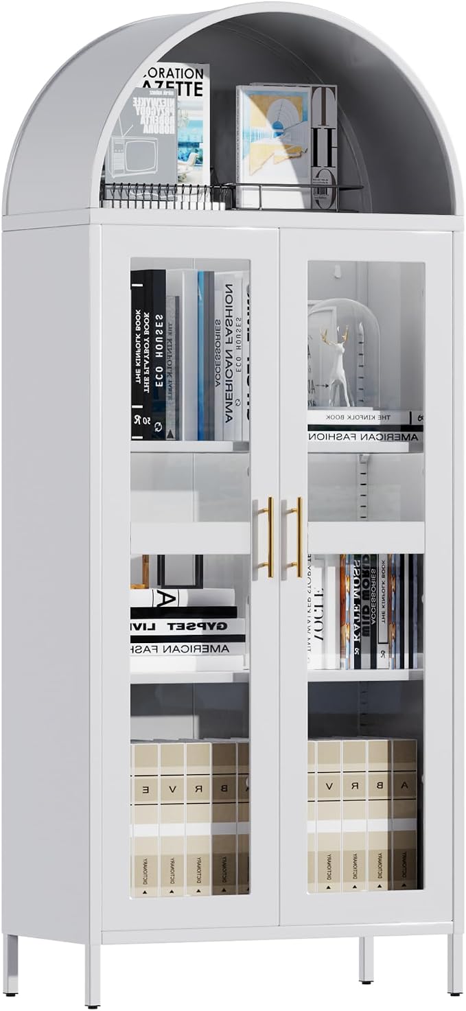 VEXPOR 73" Tall Arched Display Cabinet - Image 9