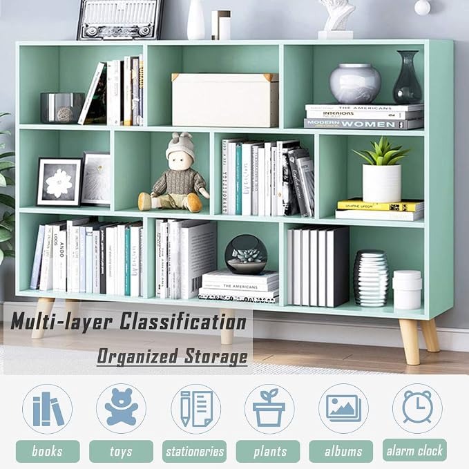 IOTXY Wooden Open Shelf Bookcase - Image 4