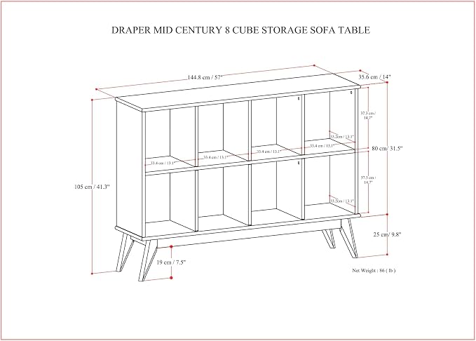 SIMPLIHOME Draper Console Table - Image 3