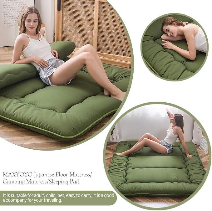 MAXYOYO Japanese Floor Mattress Futon Mattress Thicken Tatami Mat Sleeping Pad - Image 7