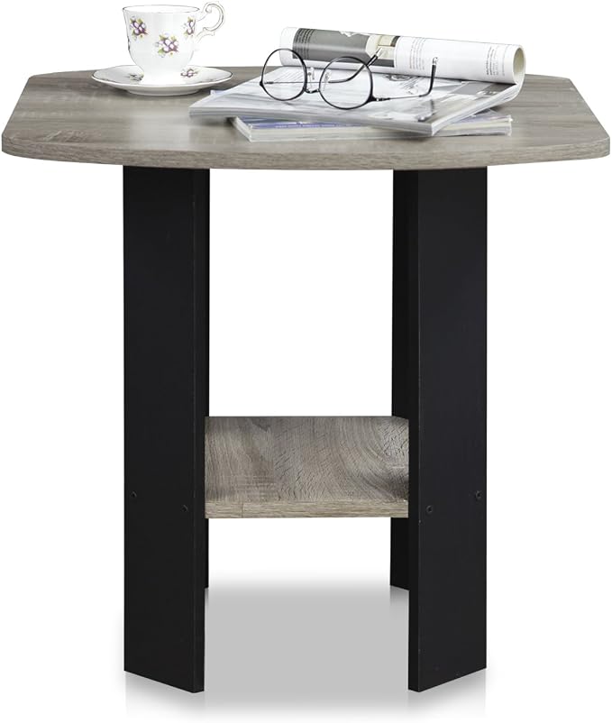 Furinno SIMPLE DESIGN Side Table, 2-Tier Modern End Table - Image 5