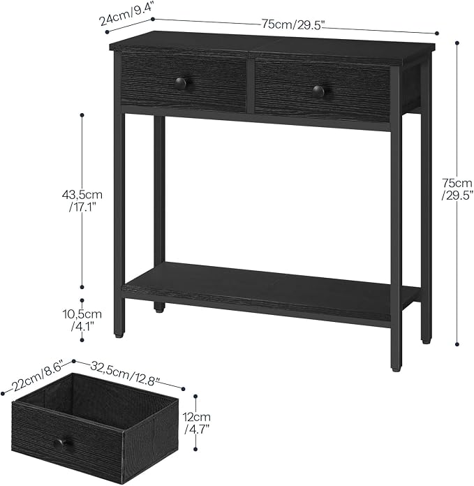 HOOBRO 29.5" Narrow Console Table - Image 3