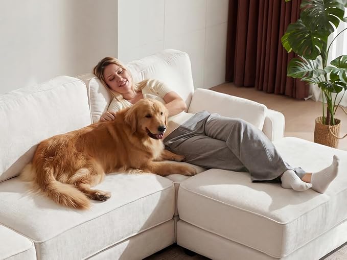 Vipbear 120" Oversized Modular Sectional Sofa, L Shaped Couch Set - Image 6