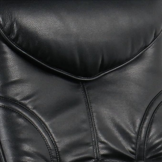 BenchMaster Newport Black Swivel Recliner and Slanted Ottoman - Image 3
