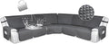 HDCAXKJ 100% Waterproof Reclining Sectional Couch Covers L Shape Recliner Sofa by HDCAXKJ