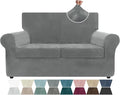 ZNSAYOTX Luxury Velvet Sofa Cover 3 Piece Stretch Loveseat Covers by ZNSAYOTX