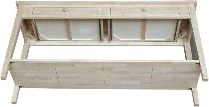 IC International Concepts Spencer Server Extended Length Console Table - Image 9