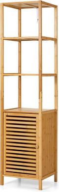 Tangkula Bathroom Cabinet, 65 Inch Tall Slim Bathroom Storage Cabinet by TANGKULA