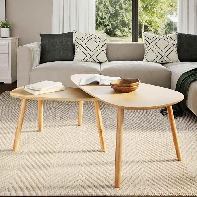 Scandinavian Coffee Table Set - Image 3