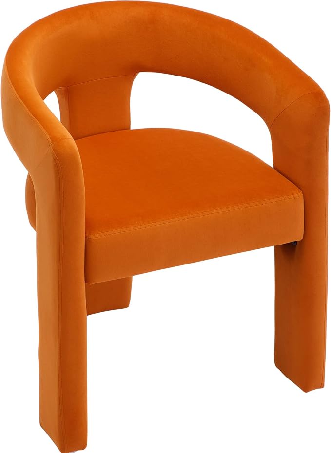VESCASA Velvet Barrel Dining Chair by VESCASA