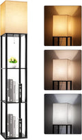 RUNTOP Floor Lamp with Shelves, Shelf Lamp with 3 Color Temperature LED Bulb by RUNTOP