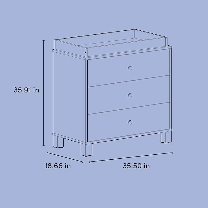 Storkcraft California 3-Drawer Chest - Image 3