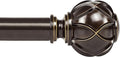KAMANINA Curtain Rods for Windows 72 to 144 Inches Long Heavy Duty Curtain Rod by KAMANINA