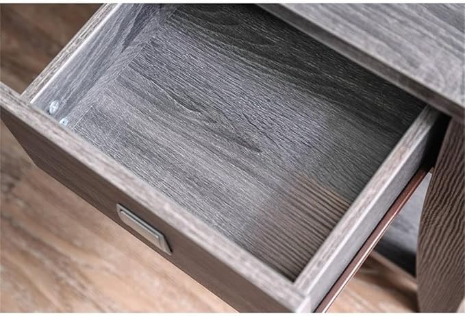 Furniture of America Ami Transitional Wood Storage End Table in Gray - Image 4