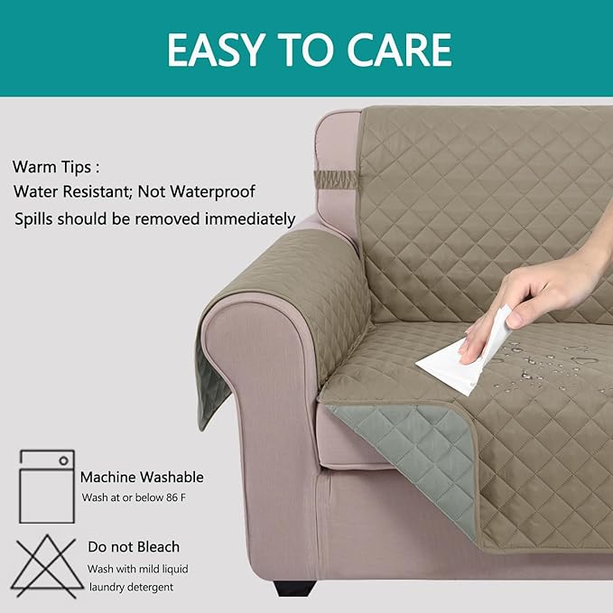 U-NICE HOME Reversible Sofa Cover Couch Cover - Image 3