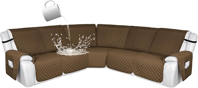 HDCAXKJ 100% Waterproof Reclining Sectional Couch Covers L Shape Recliner Sofa by HDCAXKJ